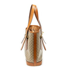 Celine Vintage Small Open Tote Beige Tan Macadam Canvas — view 3