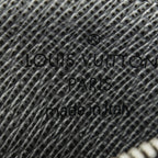 Louis Vuitton CC Logo Chain Card Case Silver Monogram Taigarama — view 5