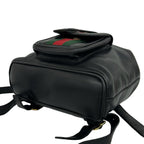 Gucci Vintage Sherry Line Bamboo Leather Backpack Black — view 8