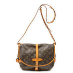 Louis Vuitton Saumur Brown Monogram Canvas Crossbody — view 5
