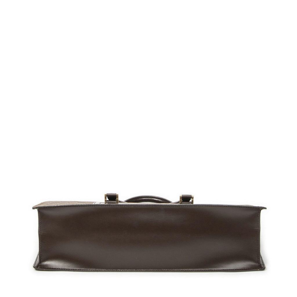 Louis Vuitton Sac Triangle Brown Damier Ebene Handbag — view 6