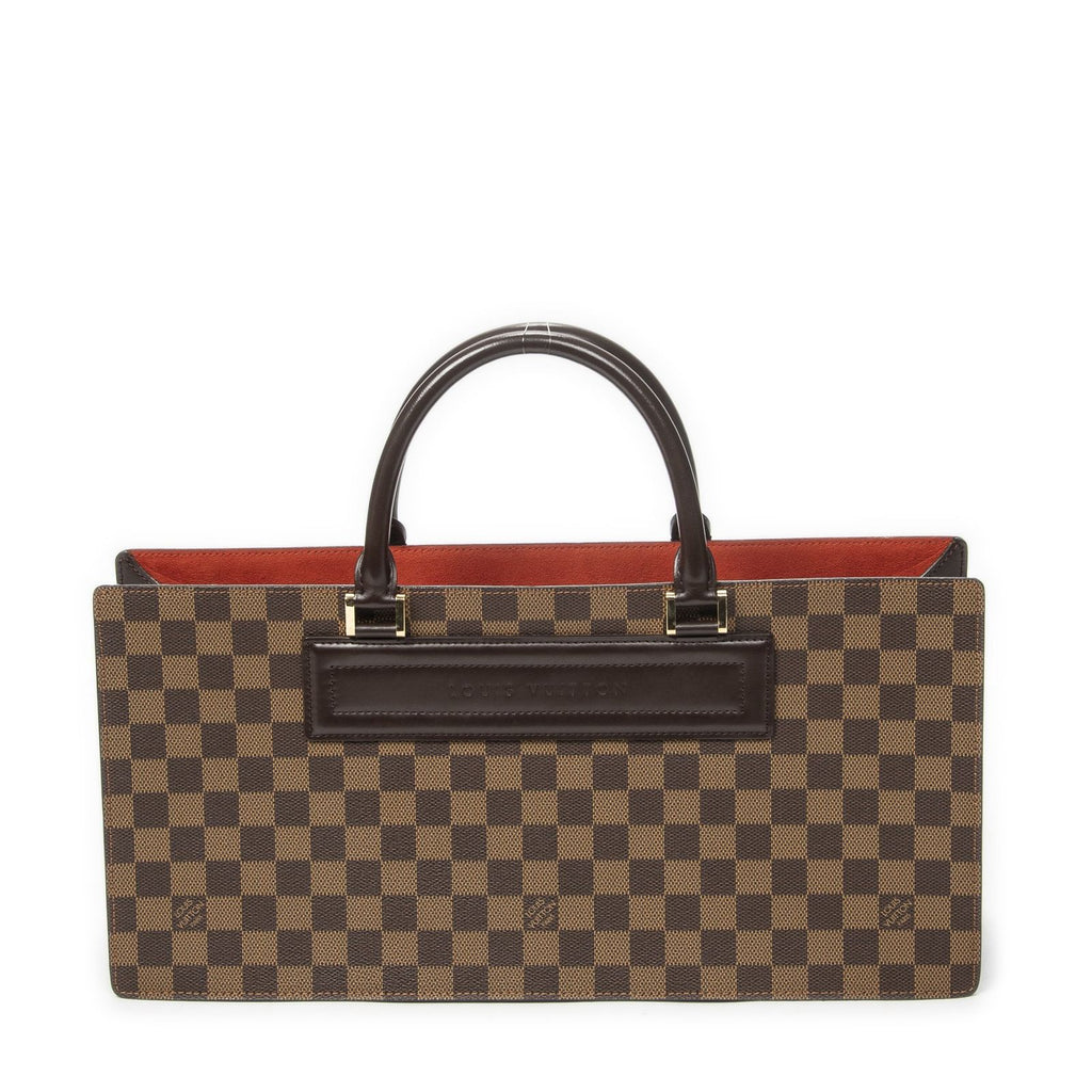 Louis Vuitton Sac Triangle Brown Damier Ebene Handbag