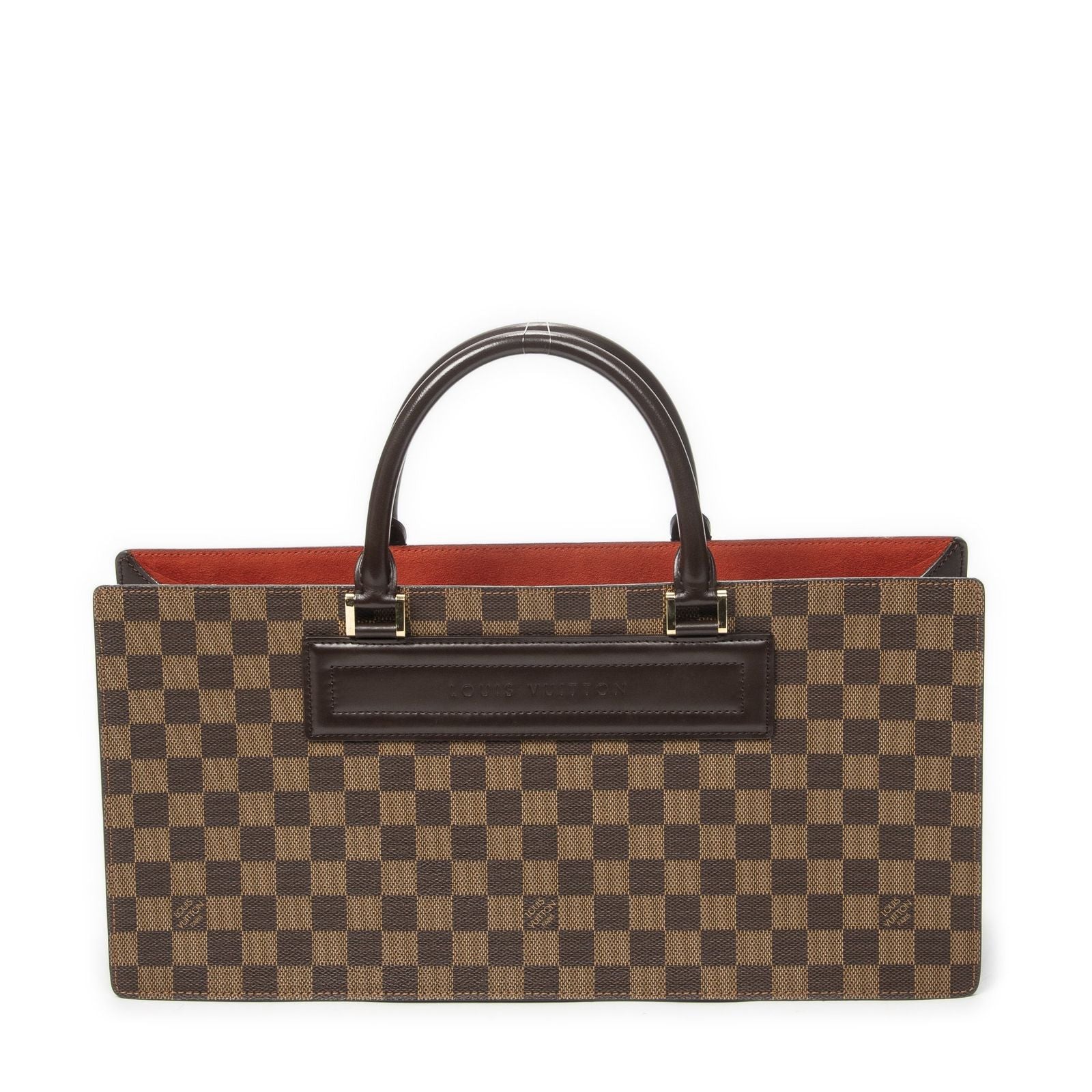 Louis Vuitton Sac Triangle Brown Damier Ebene Handbag