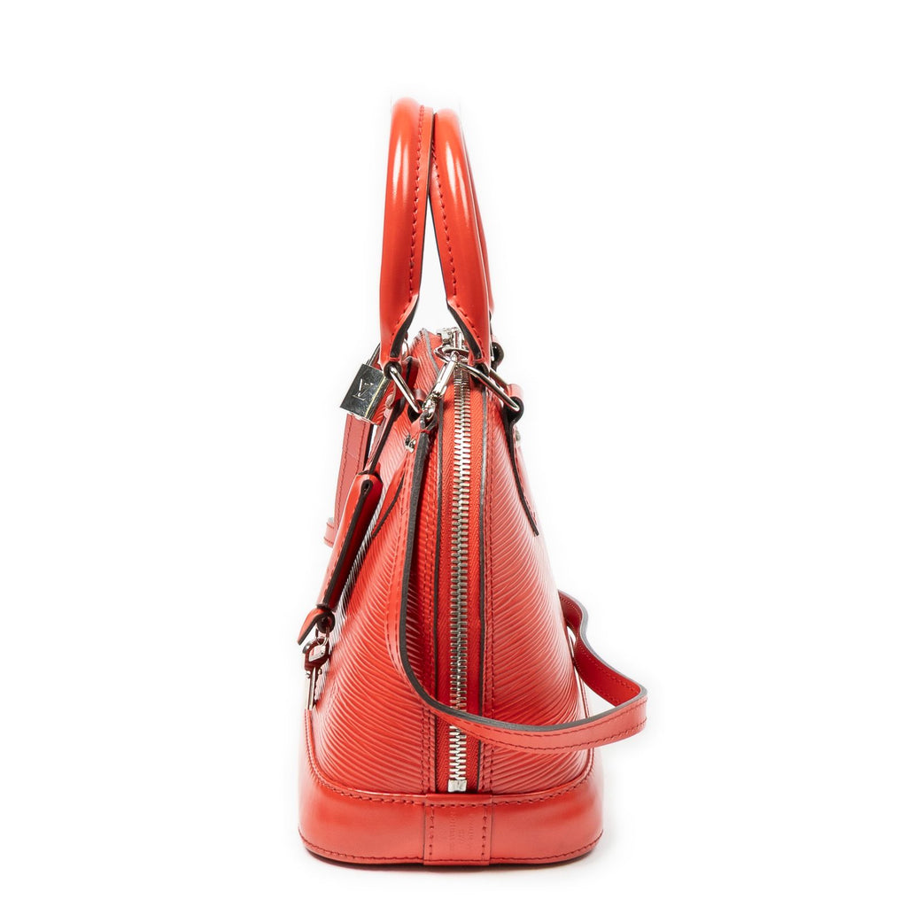 Louis Vuitton Alma Red Epi Handbag — view 3