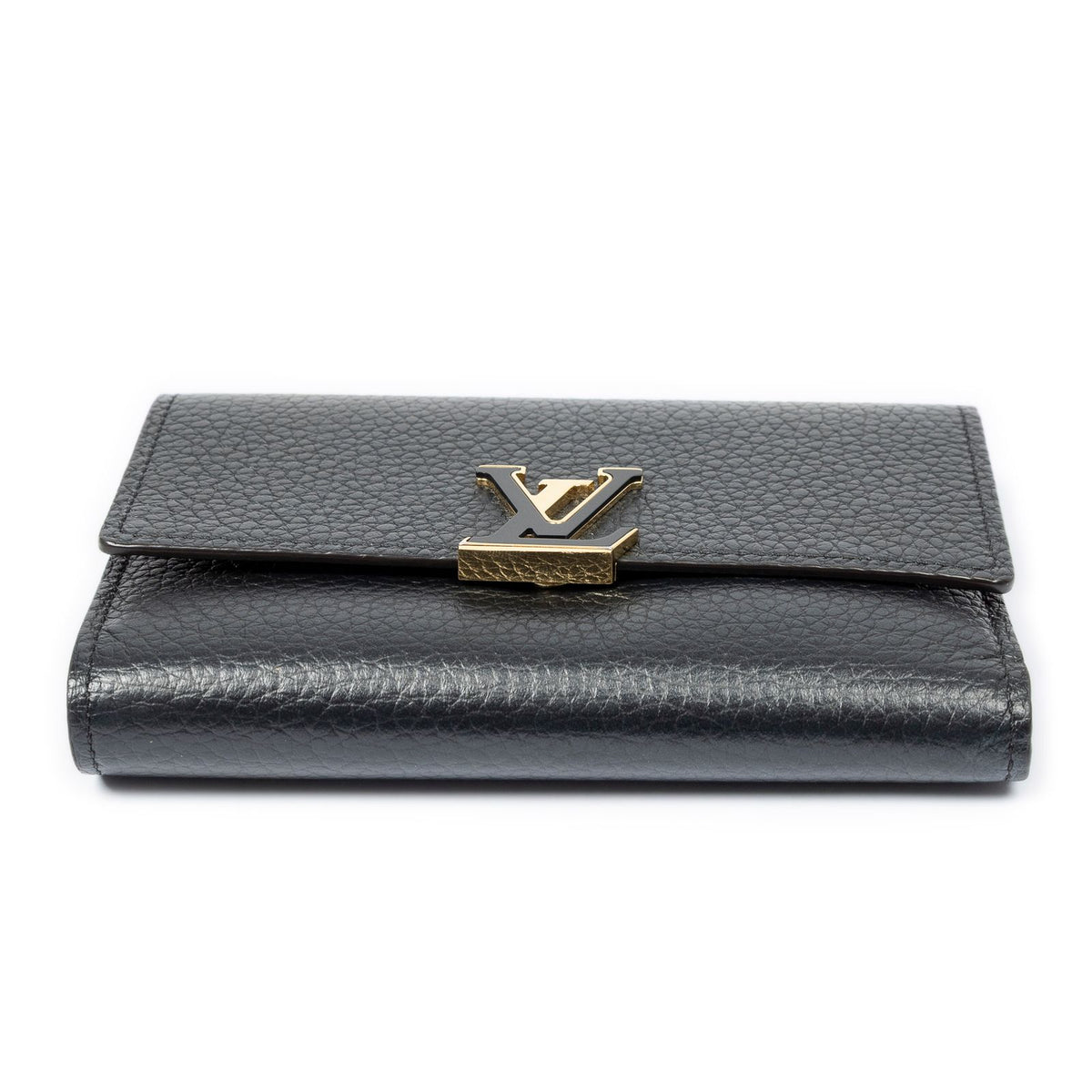 Louis Vuitton Capucines Black Pink Taurillon Leather Wallet — view 3