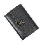 Louis Vuitton Capucines Black Pink Taurillon Leather Wallet