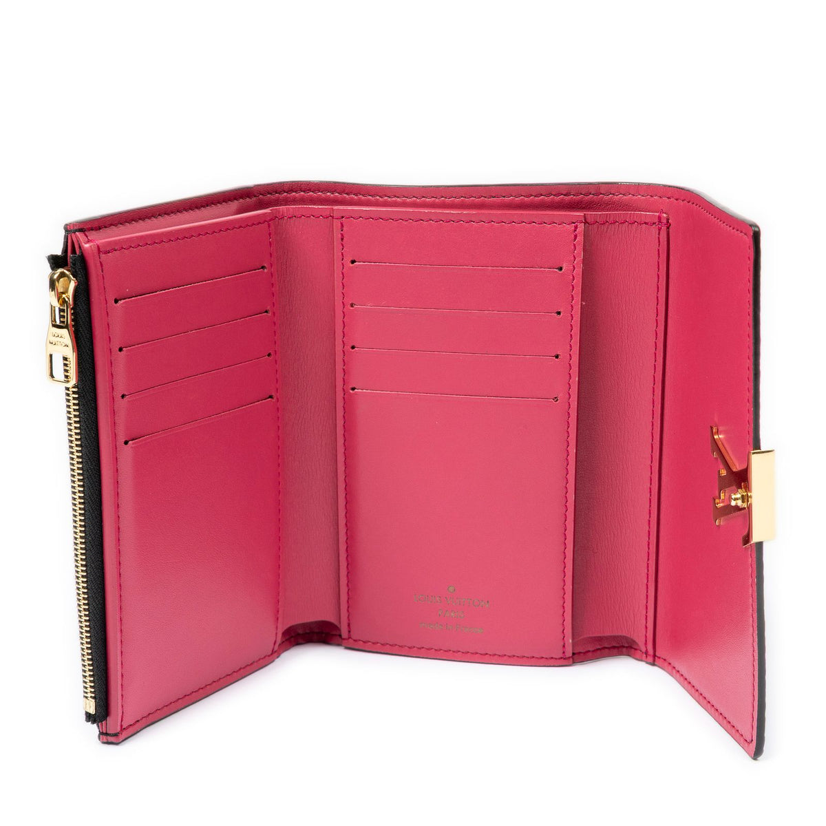 Louis Vuitton Capucines Black Pink Taurillon Leather Wallet — view 4