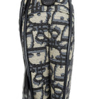 Dior New Saddle Bag Navy Beige Oblique Jacquard Canvas — view 7