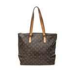 Louis Vuitton Cabas Mezzo Brown Monogram Canvas Tote — view 5