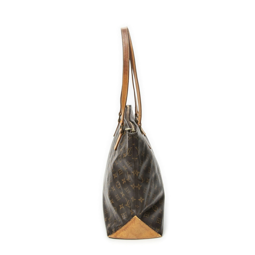 Louis Vuitton Cabas Mezzo Brown Monogram Canvas Tote — view 3
