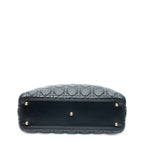 Dior Large Lady Dior Zip Black Cannage Lambskin Leather Handbag — view 6