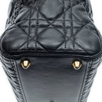 Dior Large Lady Dior Zip Black Cannage Lambskin Leather Handbag — view 7