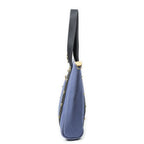 Louis Vuitton Antigua Cabas Purple Navy Blue Woven Canvas Shoulder Bag — view 3