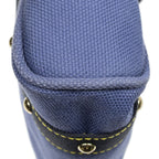 Louis Vuitton Antigua Cabas Purple Navy Blue Woven Canvas Shoulder Bag — view 7