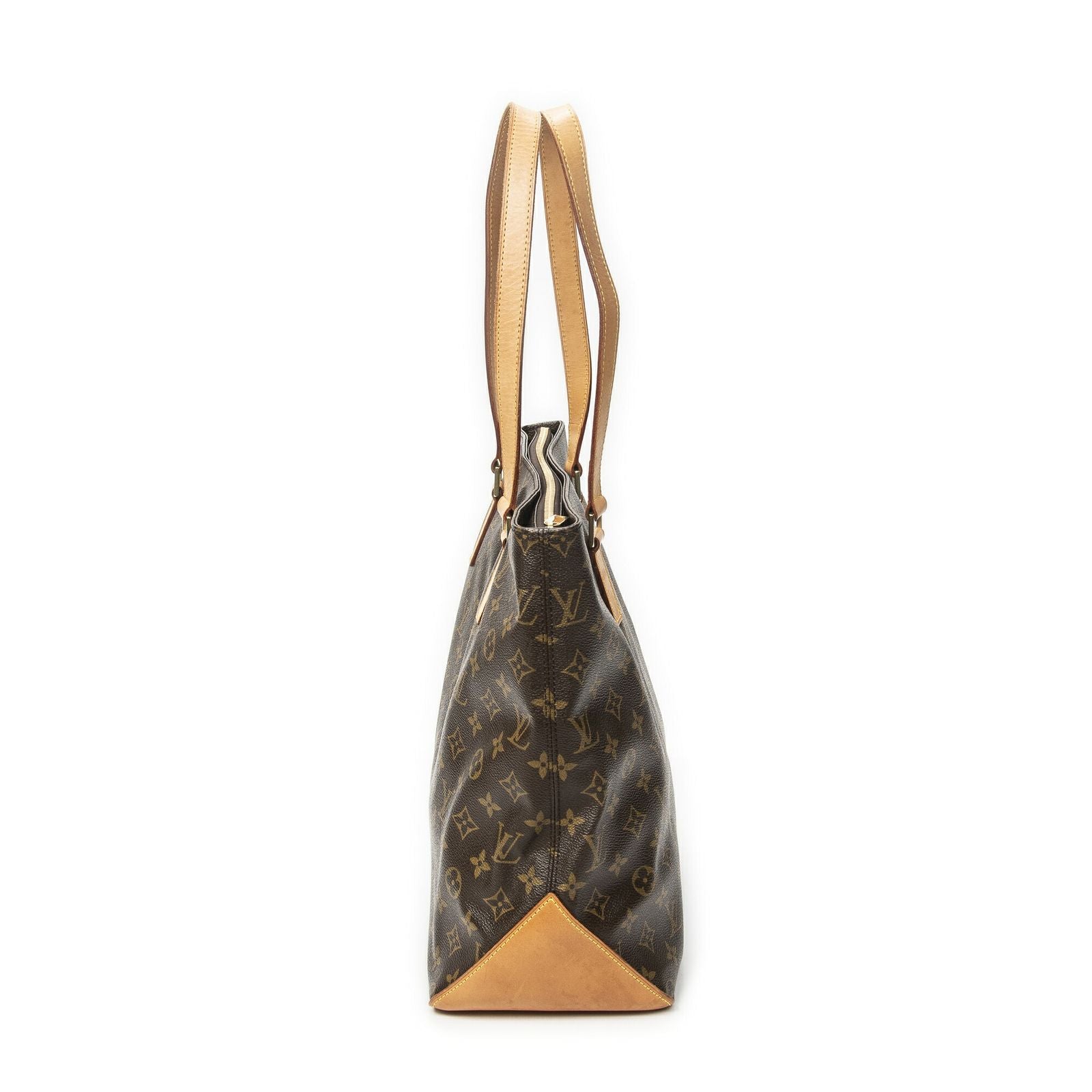 Louis Vuitton Cabas Mezzo Brown Monogram Canvas Tote — view 4