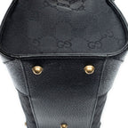Gucci Nail Head Tote Black GG Canvas — view 8