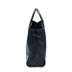 Gucci Nail Head Tote Black GG Canvas — view 3