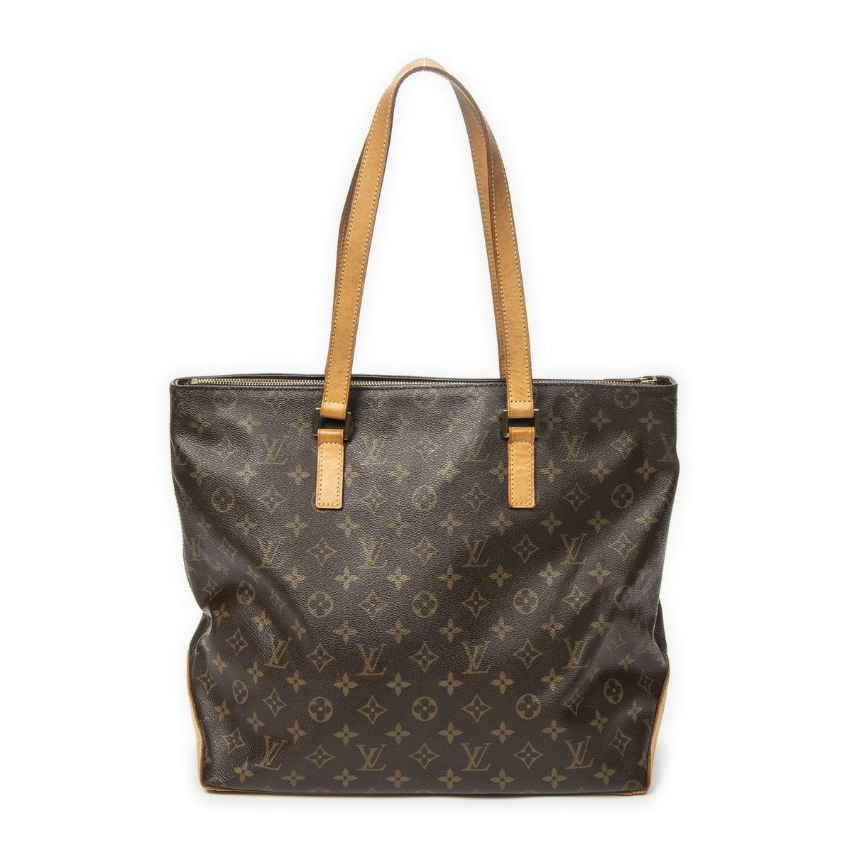 Louis Vuitton Cabas Mezzo Brown Monogram Canvas Tote