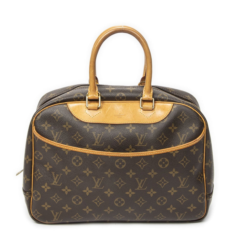 Louis Vuitton Deauville Brown Monogram Canvas Handbag
