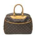 Louis Vuitton Deauville Brown Monogram Canvas Handbag