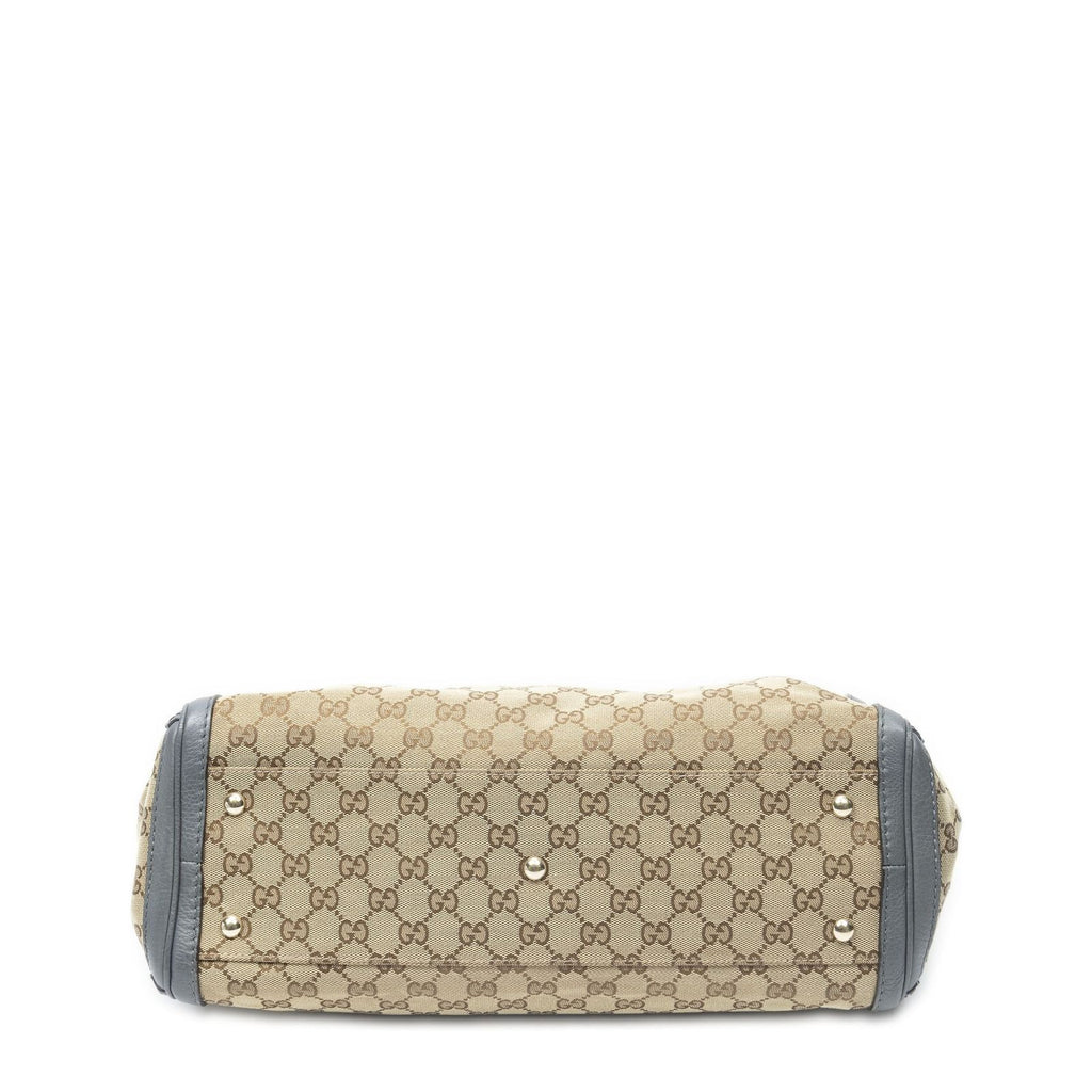 Gucci Falabella Tote Beige Gray GG Canvas — view 6