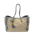 Gucci Falabella Tote Beige Gray GG Canvas