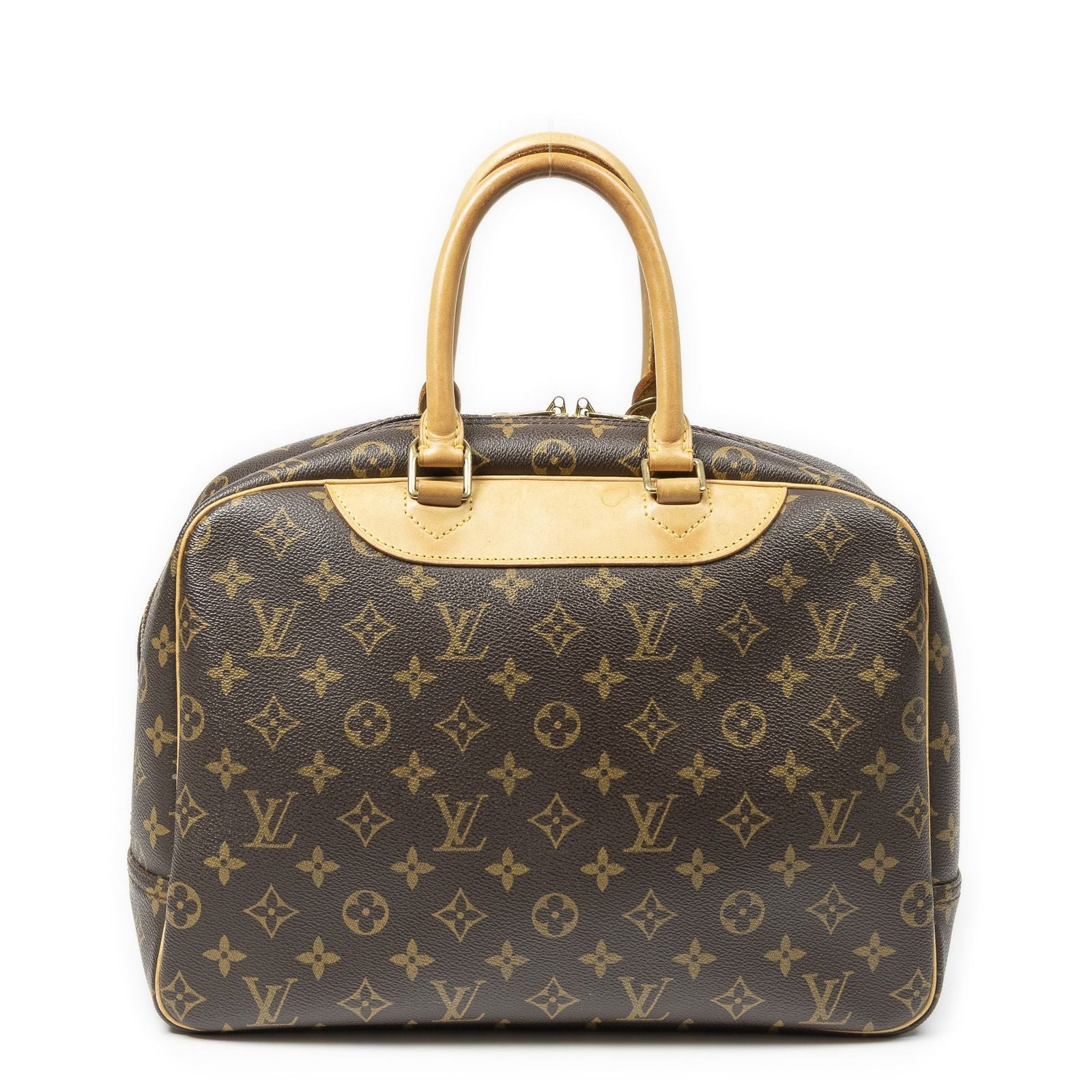 Louis Vuitton Deauville Brown Monogram Canvas Handbag — view 5