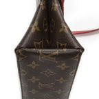 Louis Vuitton Saint Michel Bag Brown Red Monogram Denim — view 7