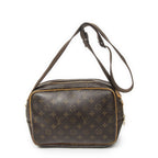 Louis Vuitton Reporter Brown Monogram Canvas Shoulder Bag — view 5