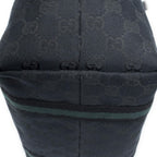 Gucci Small Web Jolicoeur Tote Black GG Canvas — view 7