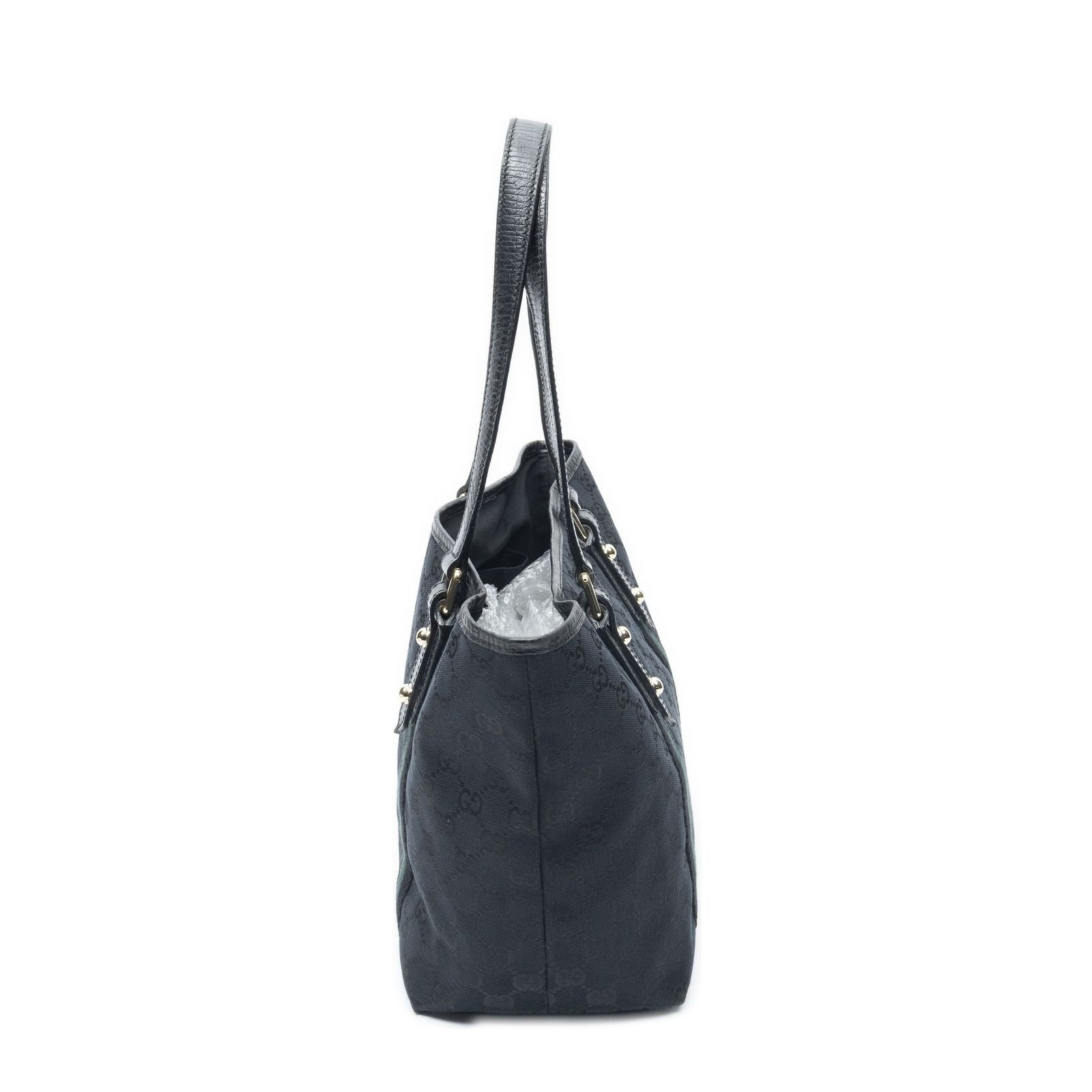 Gucci Small Web Jolicoeur Tote Black GG Canvas — view 3