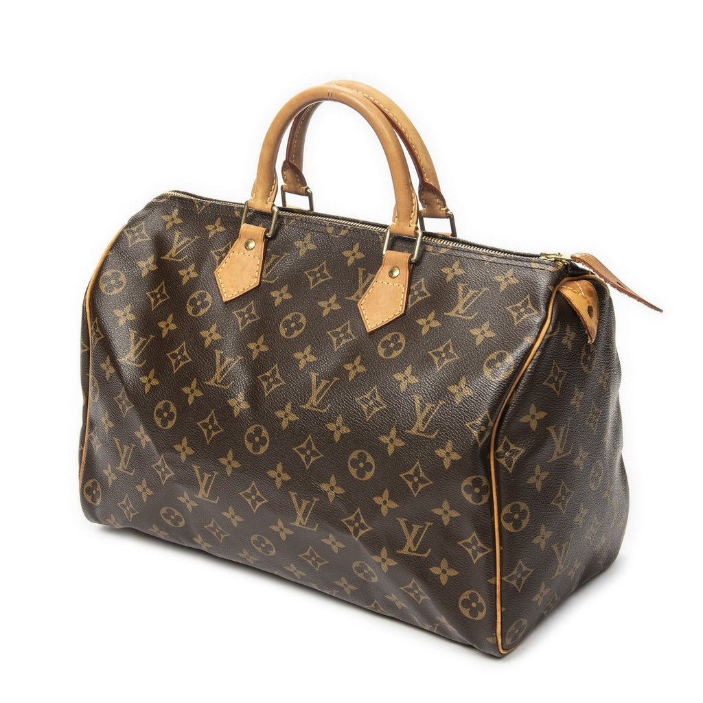 Louis Vuitton Speedy Brown Monogram Canvas Handbag — view 2