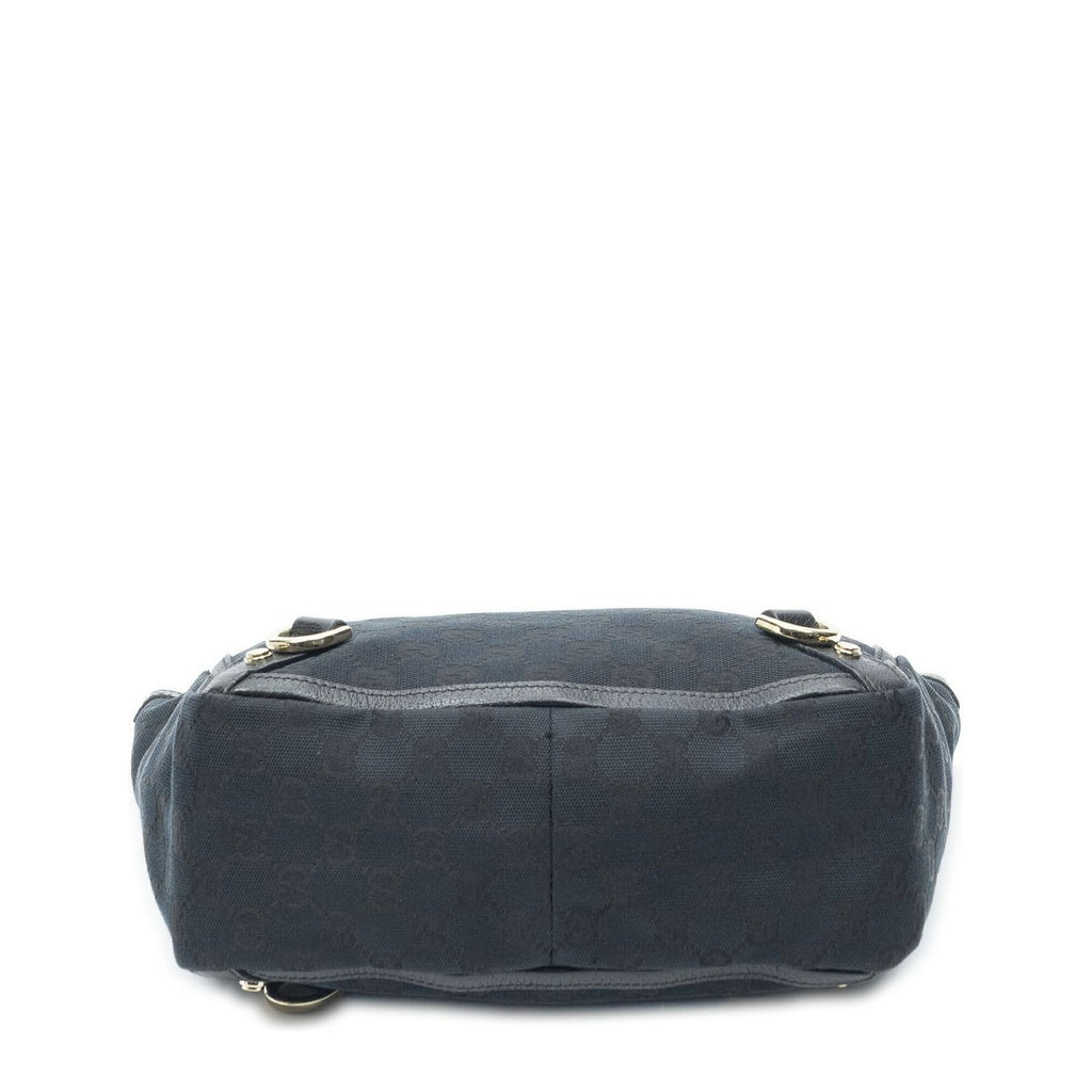 Gucci Small Abbey D Ring Tote Black GG Canvas — view 6