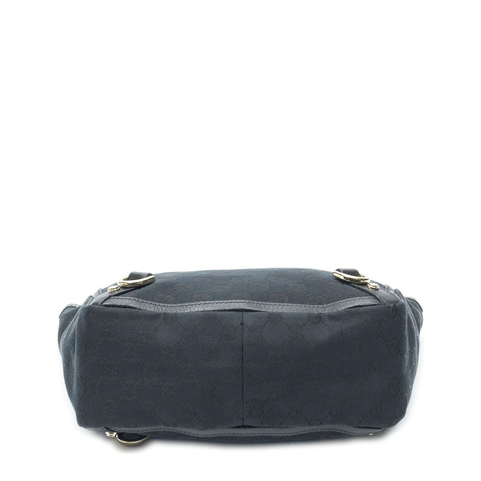 Gucci Small Abbey D Ring Tote Black GG Canvas — view 6
