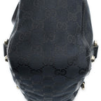 Gucci Small Abbey D Ring Tote Black GG Canvas — view 8