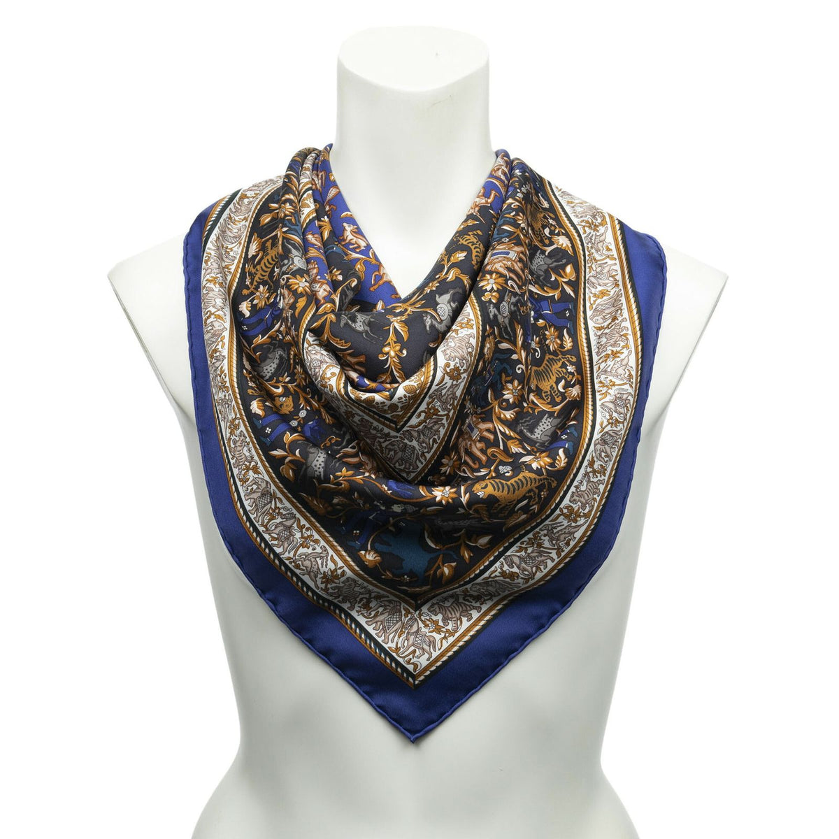 Hermes Scarf Navy