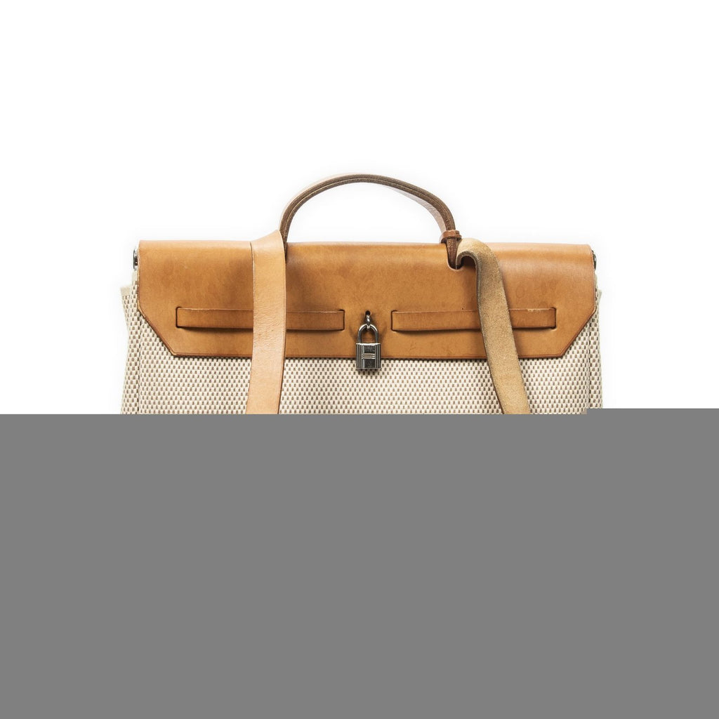 Hermes Herbag 2 in Brown Toile Gmab Handbag — view 5