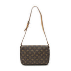 Louis Vuitton Musette Tango Brown Monogram Canvas Crossbody