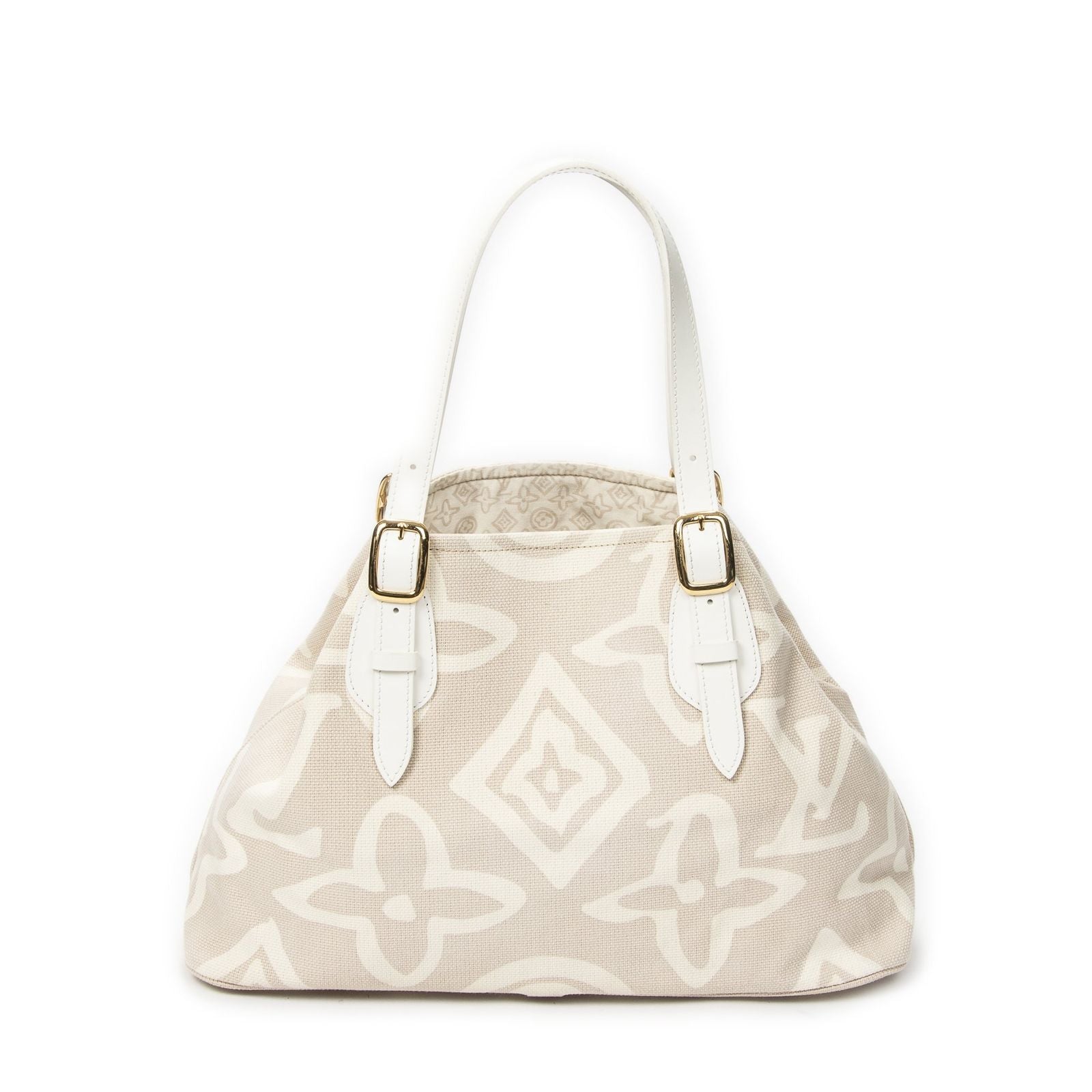 Louis Vuitton Tahitienne Cabas Beige Monogram Shoulder Bag — view 5