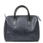 Dior Small Boston Navy Maxi Trotter Pattern Canvas Handbag — view 5