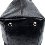 Gucci Medium Joy Tote Black Guccissima Suede — view 7