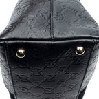 Gucci Medium Joy Tote Black Guccissima Suede — view 8