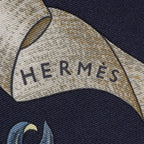 Hermes Scarf Navy — view 4