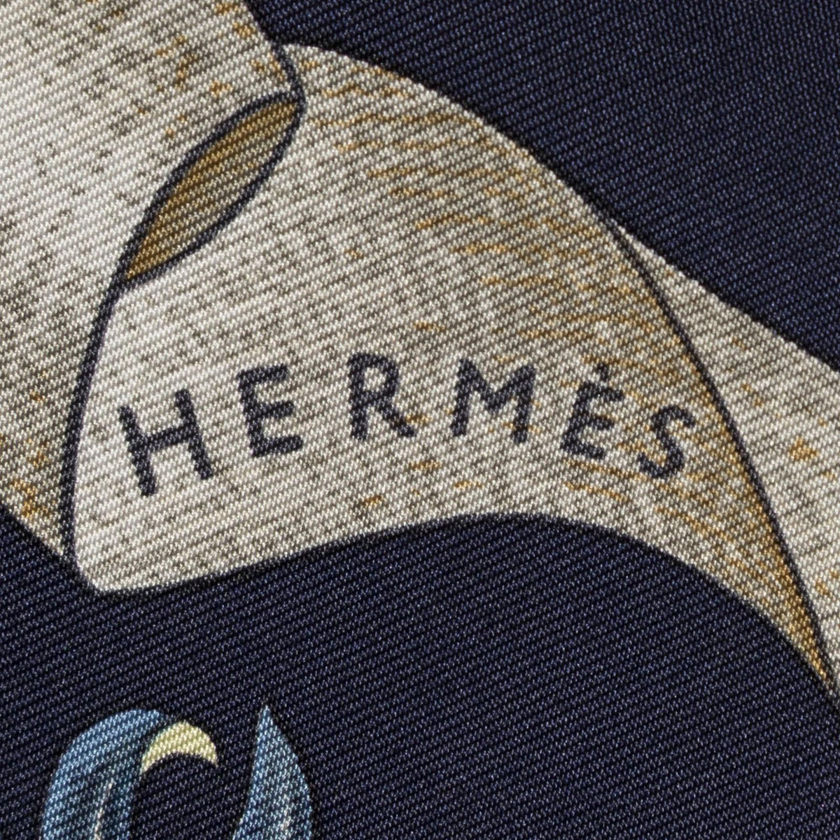 Hermes Scarf Navy — view 4