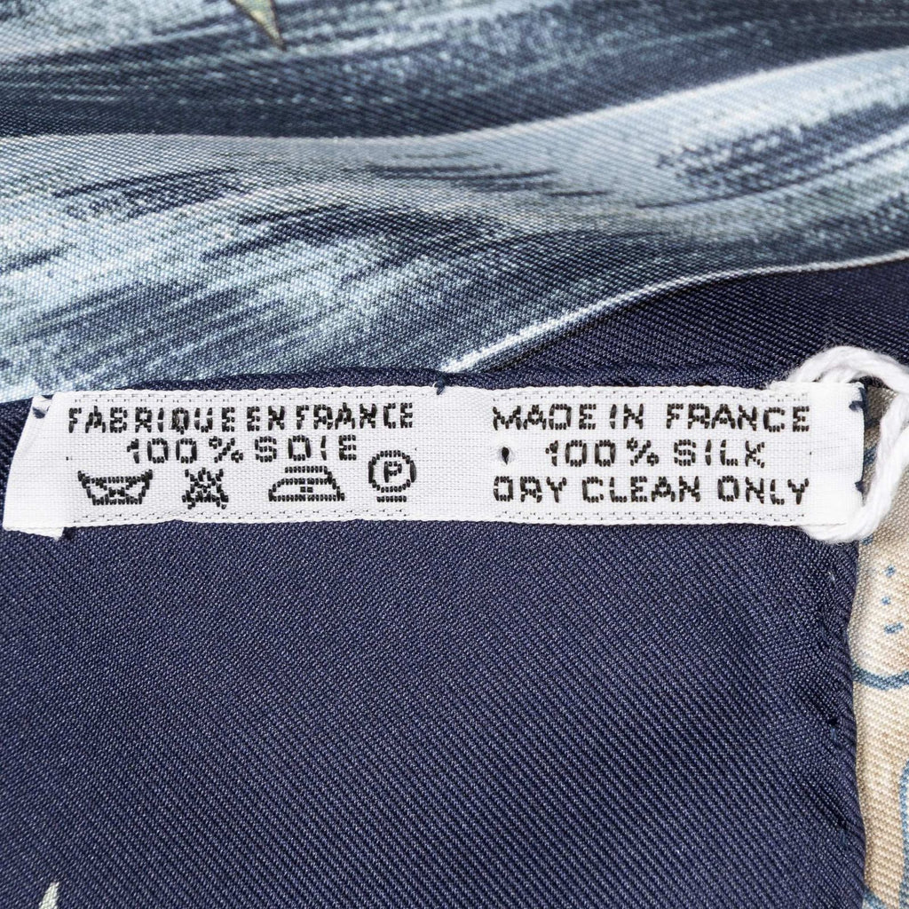Hermes Scarf Navy — view 5