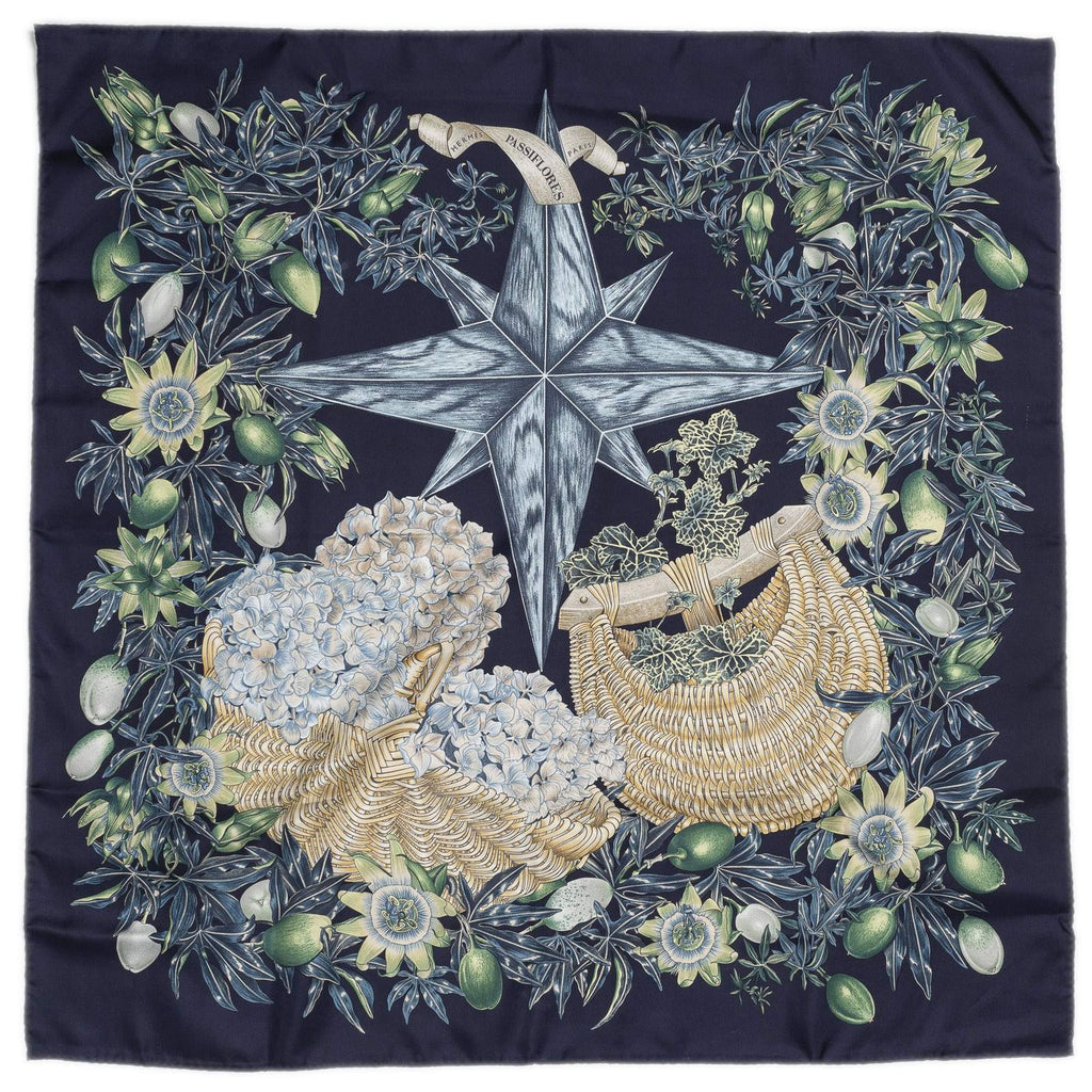 Hermes Scarf Navy — view 2