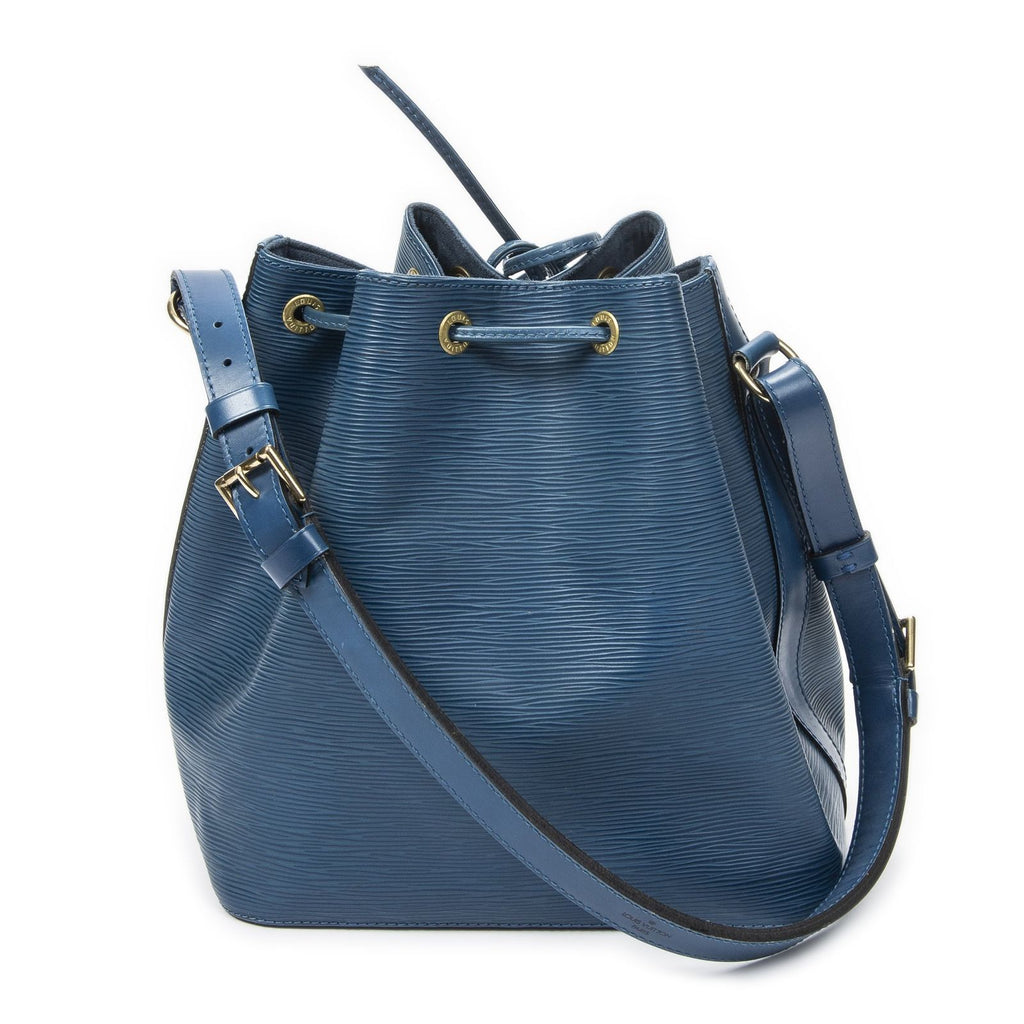 Louis Vuitton Noe Blue Epi Bucket Bag — view 5