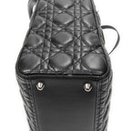 Dior Large Lady Dior Zip Black Cannage Lambskin Leather Handbag — view 8