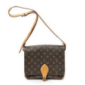 Louis Vuitton Cartouchiere Brown Monogram Canvas Shoulder Bag