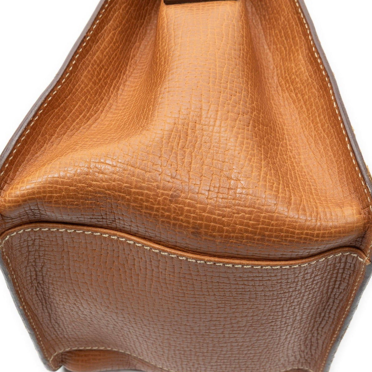 Loewe Vintage Shoulder Bag Crossbody Brown Grain Calfskin Leather — view 7